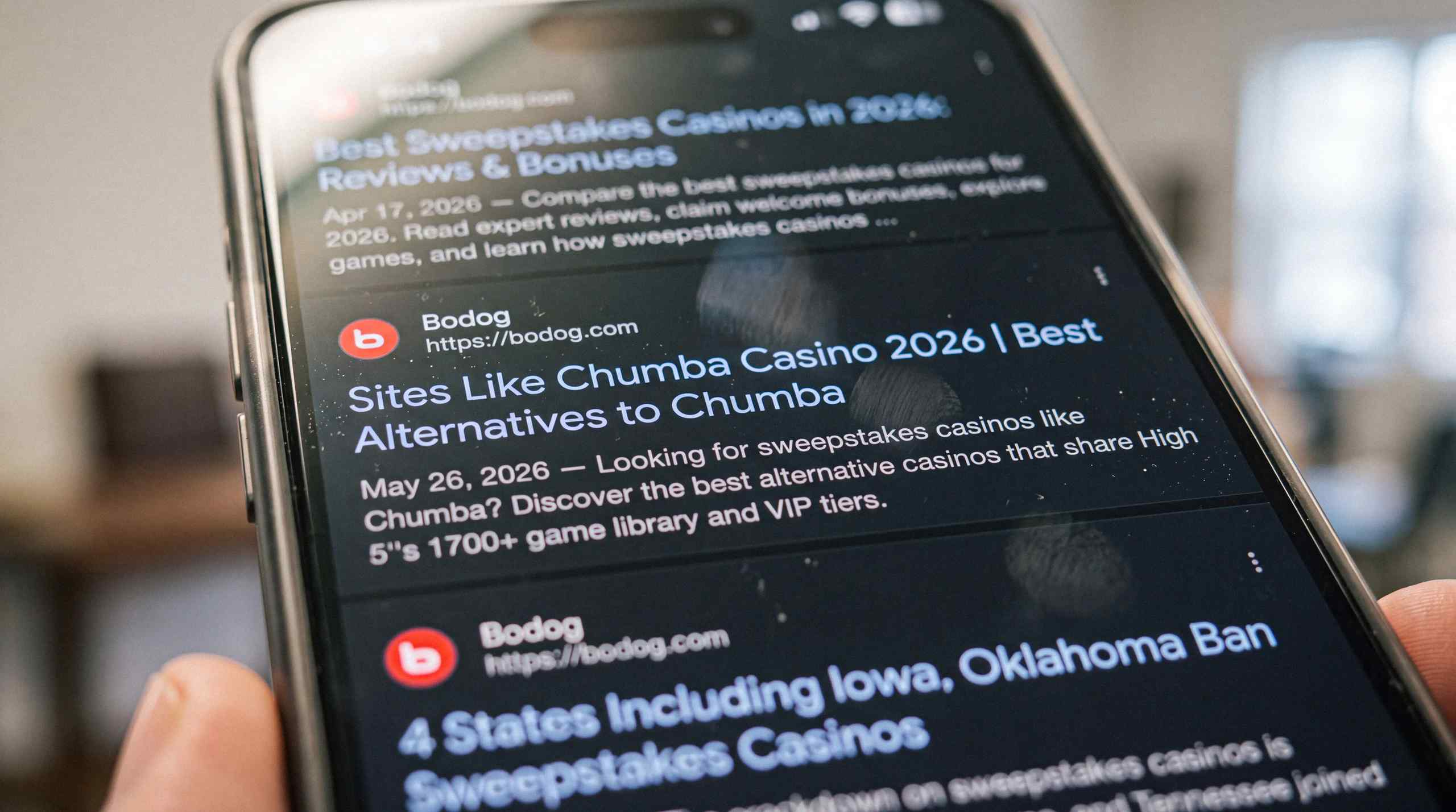 Bodog on mobile.